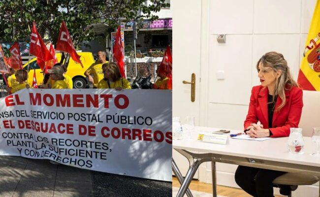 La Plataforma de Trabajadores/as a Jornada Parcial de Correos traslada a la Ministra de Trabajo la “grave precariedad estructural” que sufren miles de empleados/as de la empresa pública