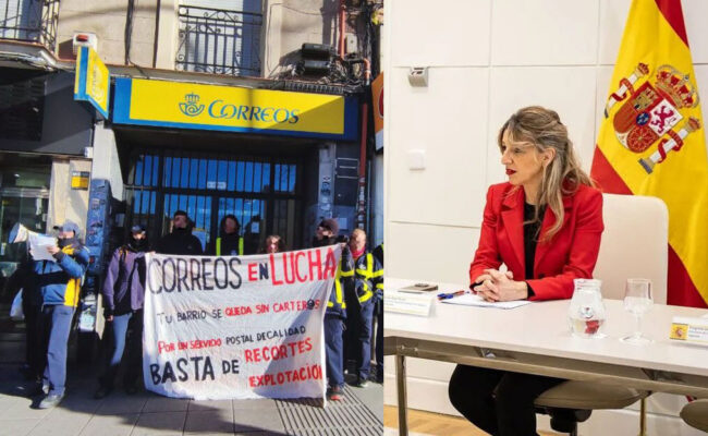 La Plataforma de Trabajadores/as a Jornada Parcial de Correos traslada a la Ministra de Trabajo la “grave precariedad estructural” que sufren miles de empleados/as de la empresa pública