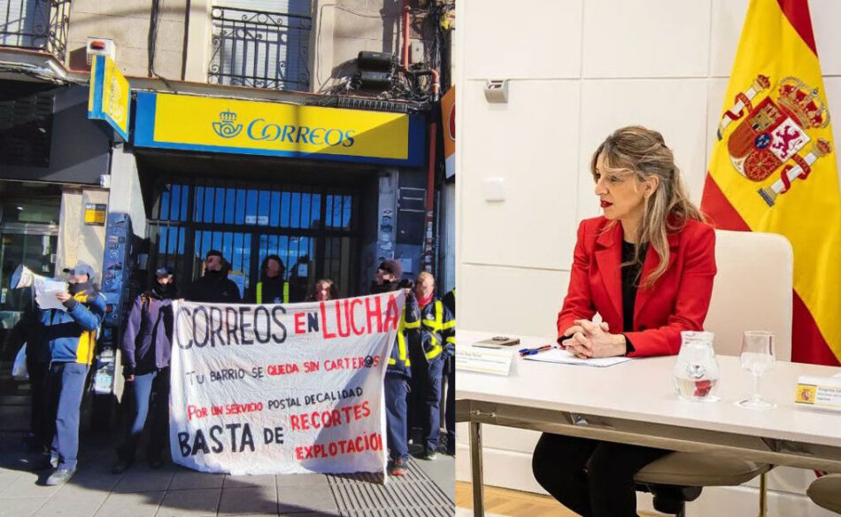 La Plataforma de Trabajadores/as a Jornada Parcial de Correos traslada a la Ministra de Trabajo la “grave precariedad estructural” que sufren miles de empleados/as de la empresa pública