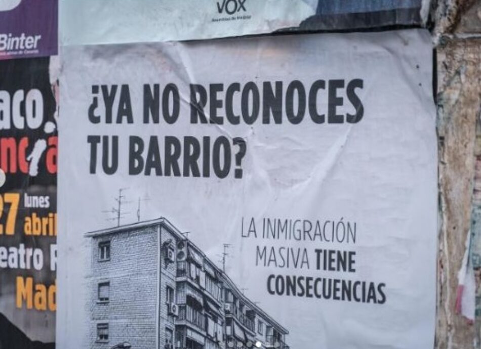 Adelante Andalucía denuncia la publicidad electoral de Vox por incitar al odio contra la población migrante: «La inmigración masiva tiene consecuencias»