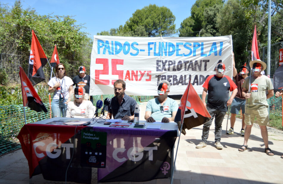 CGT convoca un piquet davant les oficines de Fundesplai: “la precarietat al lleure també afecta l’educació pública”