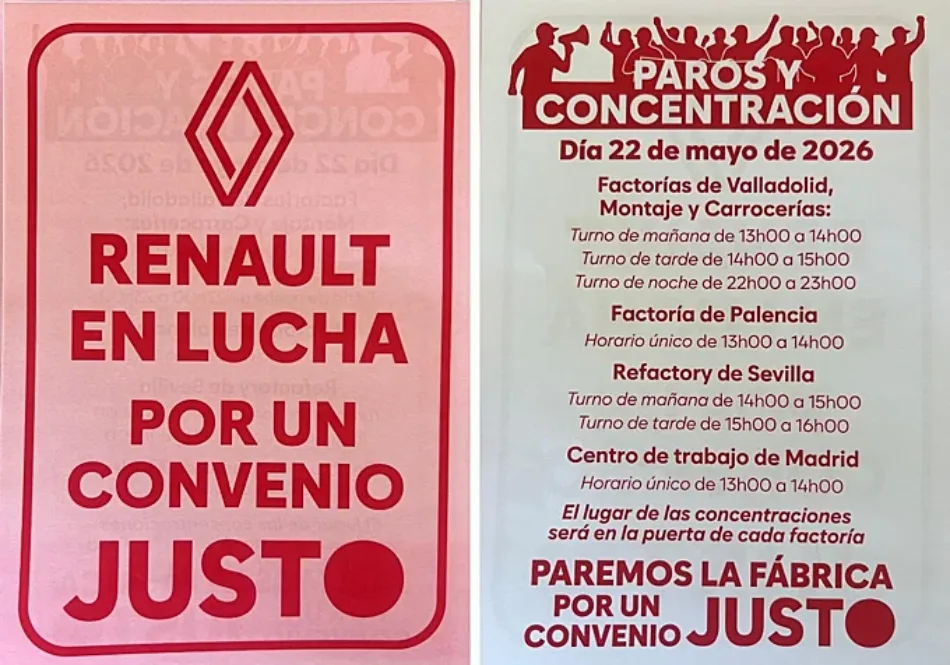 IU Castilla y León respalda la huelga en Renault y exige a la Junta que se posicione del lado de la plantilla