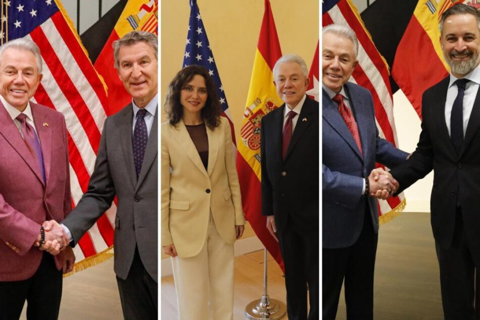 Maíllo y Santiago denuncian un «complot» entre el PP y Trump y exigen explicaciones por las reuniones secretas del embajador de EE.UU. con Feijóo, Abascal y Ayuso esta semana