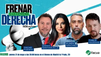 Óscar Puente, Sarah Santaolalla, Pablo Iglesias y Rubén Sánchez intervienen el 21M en Madrid en la iniciativa ‘Frenar a la extrema derecha’