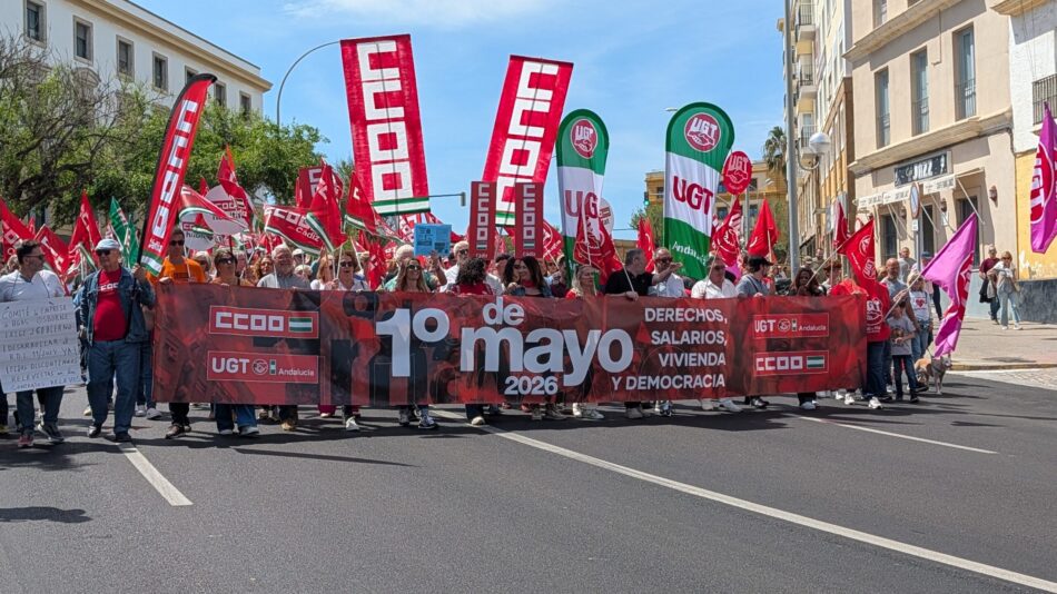 CCOO apela a la conciencia de la clase trabajadora ante la degradación de lo público y la avaricia empresarial en el 1 de Mayo