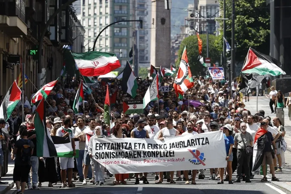 Bilbao repudia represión policial contra activistas de flotilla a Gaza
