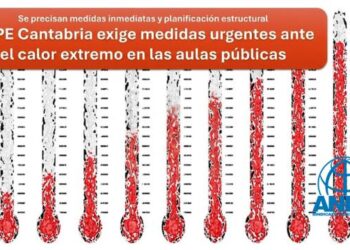 ANPE: «El calor extremo en las aulas de Cantabria exige medidas inmediatas y una planificación real»