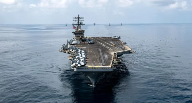 Grupo de combate del portaviones estadounidense Nimitz ingresó al Caribe