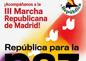 Movimientos sociales preparan la tercera Marcha Republicana, el 13 de junio bajo el lema «La monarquía es la guerra. República para la paz»