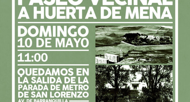 Nuevo paseo vecinal a la centenaria Huerta de Mena de Hortaleza, amenazada por la especulación urbanística