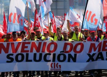 A patronal prolonga deliberadamente o conflito no metal e os sindicatos exíxenlle que abandone a actitude de bloqueo