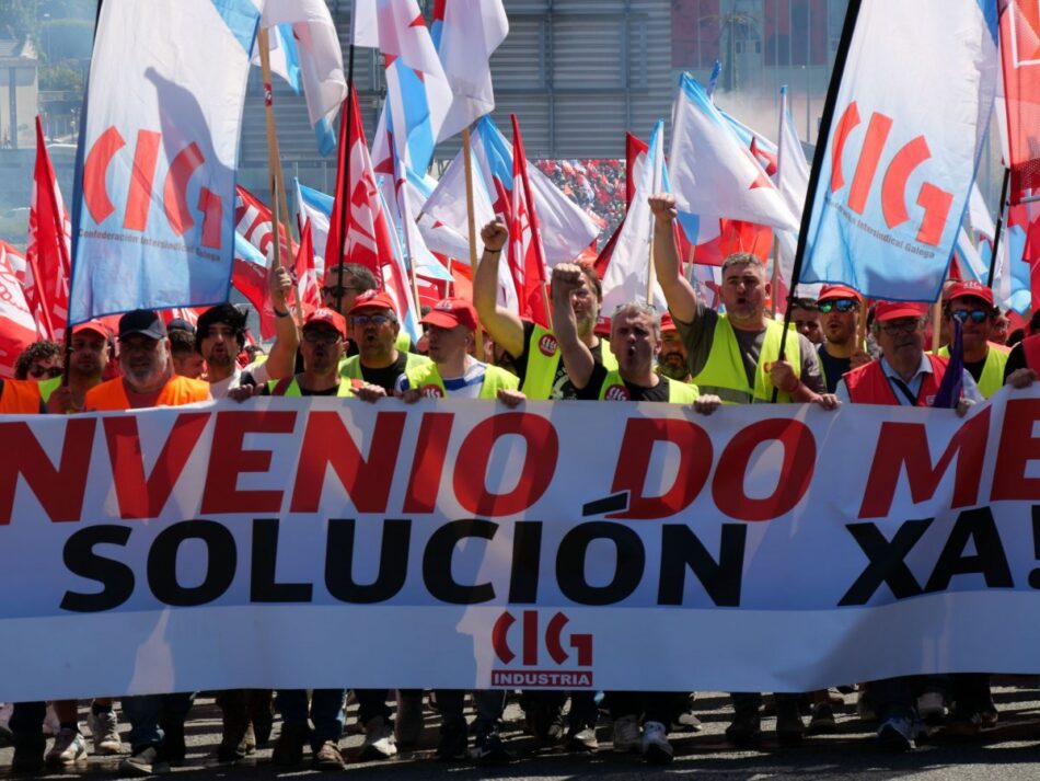 A patronal prolonga deliberadamente o conflito no metal e os sindicatos exíxenlle que abandone a actitude de bloqueo