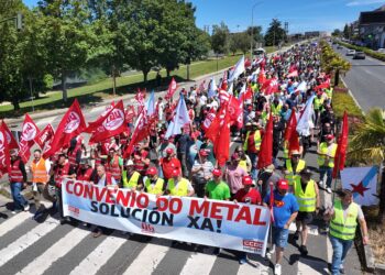 O metal da Coruña chega ao quinto día de folga cunha proposta da patronal para retomar a negociación