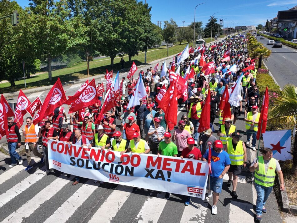 O metal da Coruña chega ao quinto día de folga cunha proposta da patronal para retomar a negociación