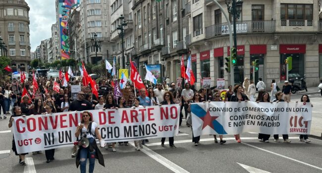 As traballadoras do comercio responden á sinatura do convenio estatal ARTE cunha nova xornada de folga