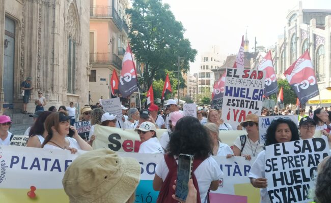 Movilizaciones en el País Valencià y otros puntos del Estado Español en defensa del Servicio de Atención a domicilio