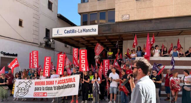 CCOO Guadalajara pide a la Junta políticas eficaces de vivienda y la declaración urgente de zona tensionada
