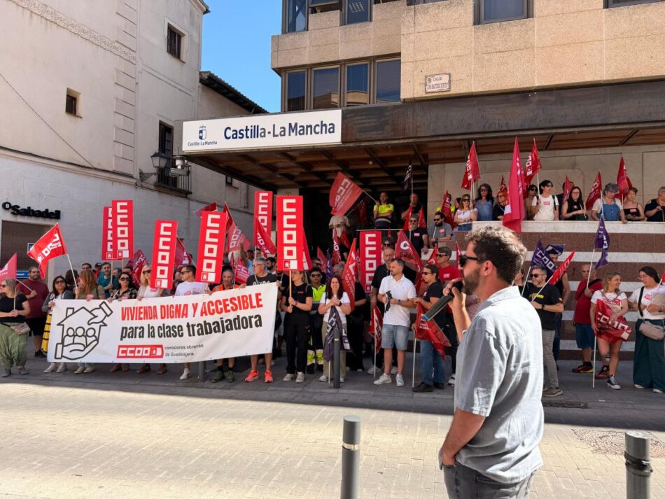 CCOO Guadalajara pide a la Junta políticas eficaces de vivienda y la declaración urgente de zona tensionada