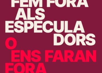 Els Comuns porten al carrer el no a l’ampliació de l’aeroport, la defensa de l’habitatge i una fiscalitat més justa