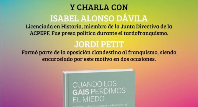 El PCE organiza en Valladolid la presentación de “Cuando los gais perdimos el miedo”, un recorrido por la memoria antifranquista y la lucha LGTBI