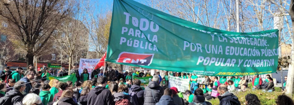 CNT: «Hacia la huelga general indefinida en la educación pública madrileña»
