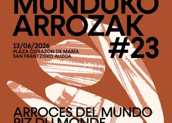 Munduko Arrozak – Arroces del Mundo celebrará su 23ª edición el próximo 13 de junio en el barrio de San Francisco de Bilbao