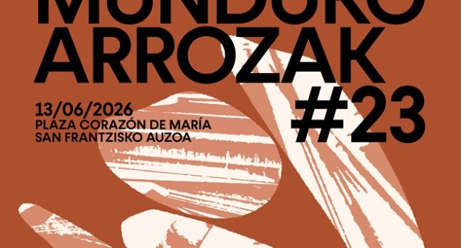 Munduko Arrozak – Arroces del Mundo celebrará su 23ª edición el próximo 13 de junio en el barrio de San Francisco de Bilbao