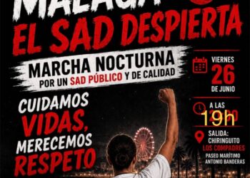 Llega la marcha nocturna por el Servicio de Atención Domiciliaria (SAD) a Málaga
