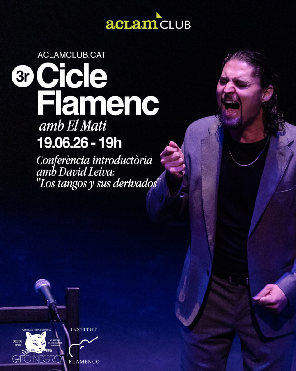 Aclam Club presenta a El Mati, ganador de la prestigiosa Lámpara Minera, en la tercera edición de su Ciclo Flamenco