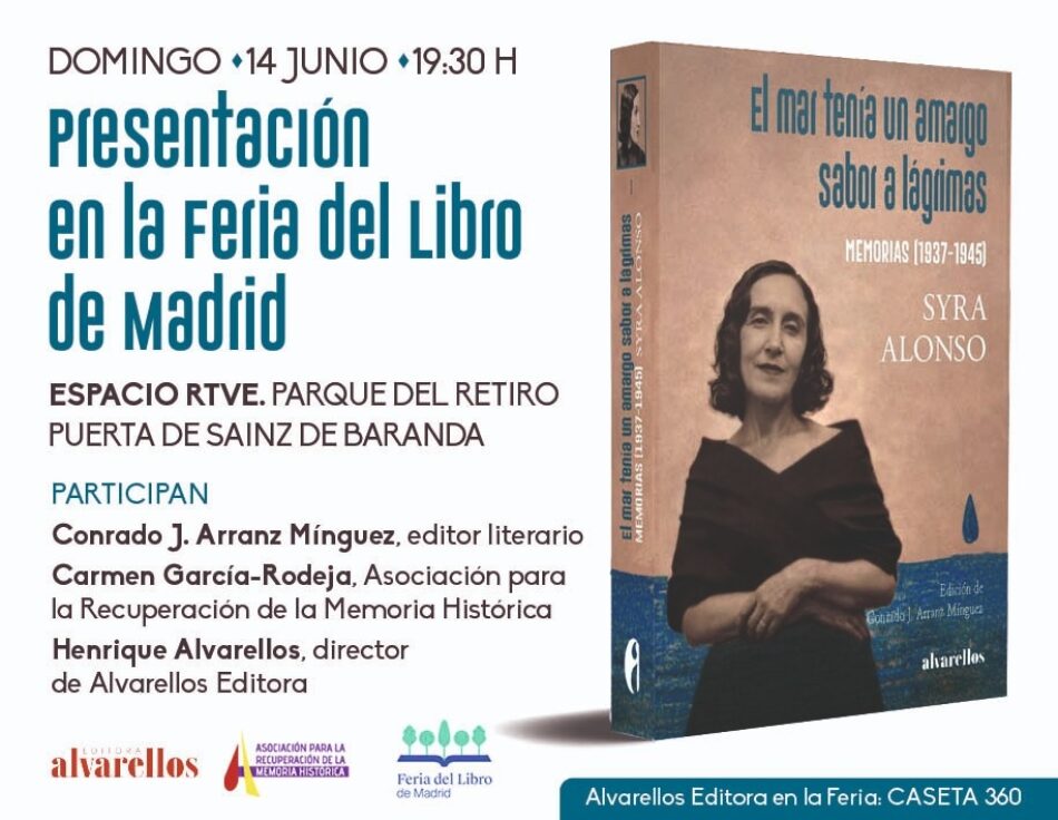 Se presenta en la feria de libro de Madrid la memoria de la exiliada Syra Alonso