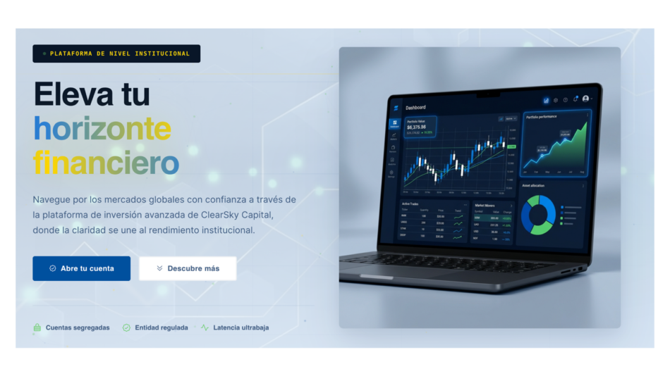 Reseña de ClearSkyCapital.com de Características y Seguridad: ¿Está Esta Plataforma Construida para el Acceso Real a los Mercados Globales?