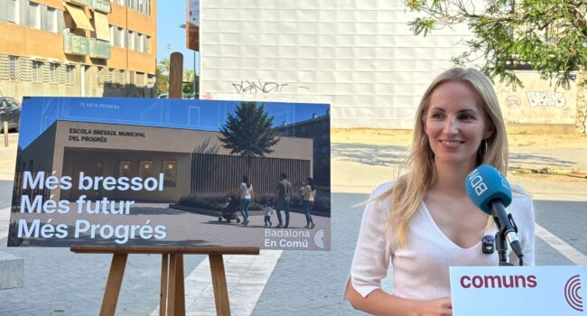 Badalona En Comú proposa la construcció de la primera escola bressol pública del Districte 1 al barri del Progrés