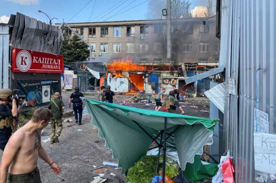 Siete heridos por ataque ucraniano contra un mercado en Lugansk