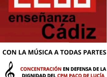 CCOO exige un edificio propio para el Conservatorio ‘Paco de Lucía’ de Algeciras tras 37 años de provisionalidad y 5 mudanzas.