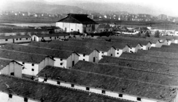 Canallesco montaje del panfleto falangista «El Correo de Mallorca» sobre el campo de concentración de Miranda de Ebro (31 de agosto de 1938)