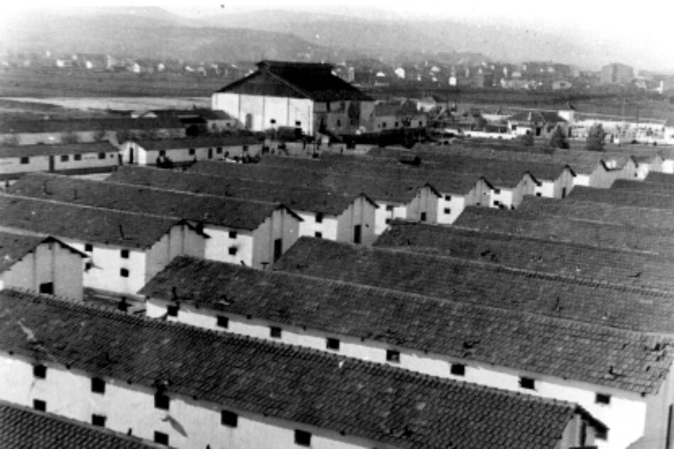 Canallesco montaje del panfleto falangista «El Correo de Mallorca» sobre el campo de concentración de Miranda de Ebro (31 de agosto de 1938)