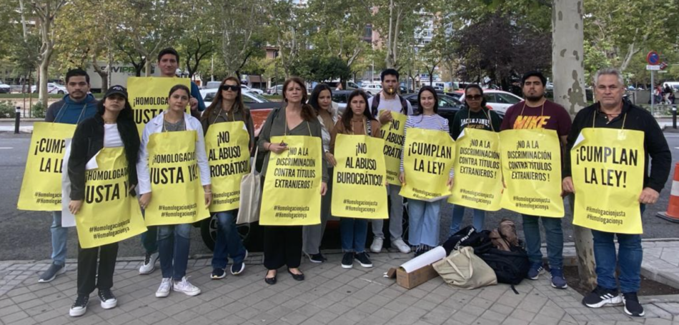 Profesionales afectados por la homologación y equivalencia de títulos reclaman seguridad jurídica ante el uso de la denominación ONR-NARIC en resoluciones y criterios homogéneos en su evaluación