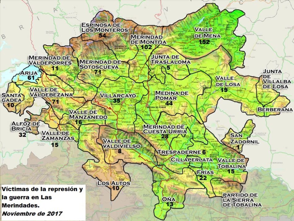 Las Merindades (Burgos) en enero de 1938