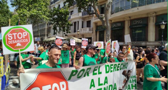 No nos creemos la bajada de los desahucios anunciada y explicamos por qué