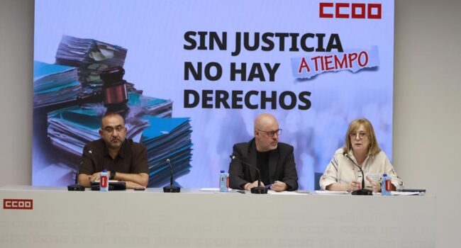CCOO reclama soluciones ante el colapso generalizado de los juzgados de lo Social