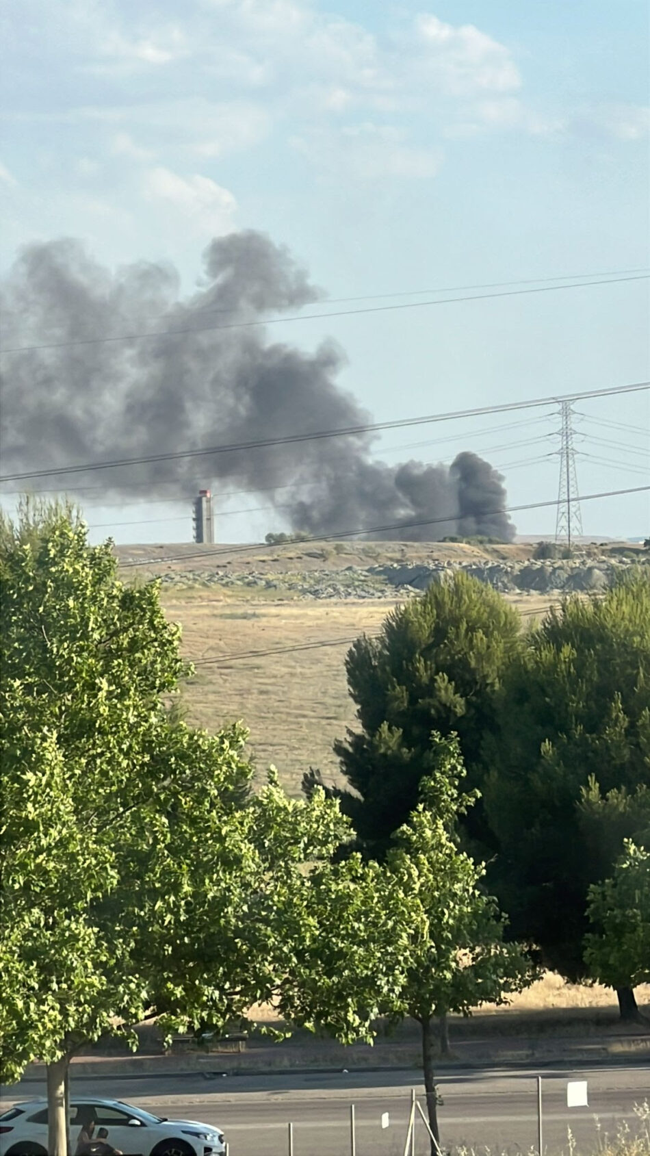 La FRAVM pide explicaciones al Ayuntamiento por el aparatoso incendio en la planta de la incineradora de Valdemingómez de esta semana