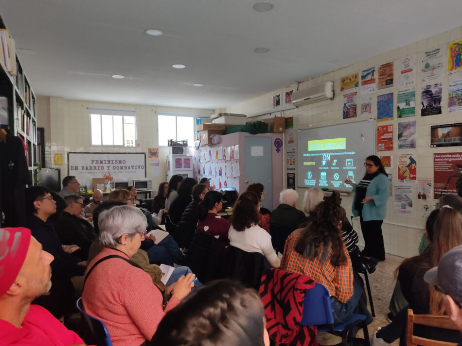 Las asociaciones vecinales, comprometidas con el proceso de regularización de nuestro vecindario migrante