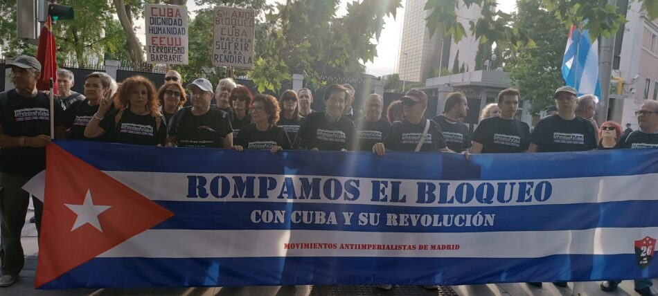 Madrid, Barcelona, València y Las Palmas se movilizaron contra el bloqueo energético y el cerco económico de EE. UU. a Cuba