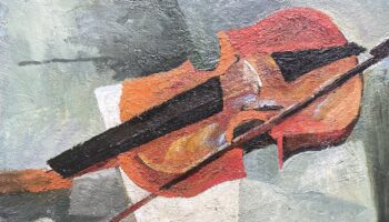 Cuerda nueva para violín roto