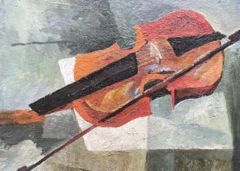 Cuerda nueva para violín roto