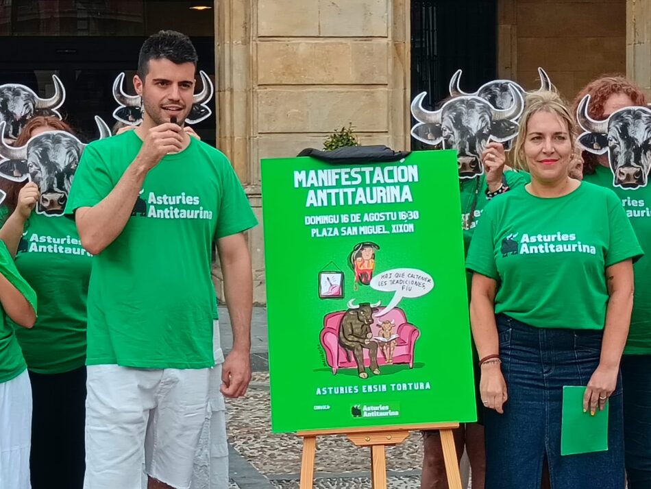 Asturies Antitaurina convoca una protesta contra las corridas de toros el domingo 16 de agosto