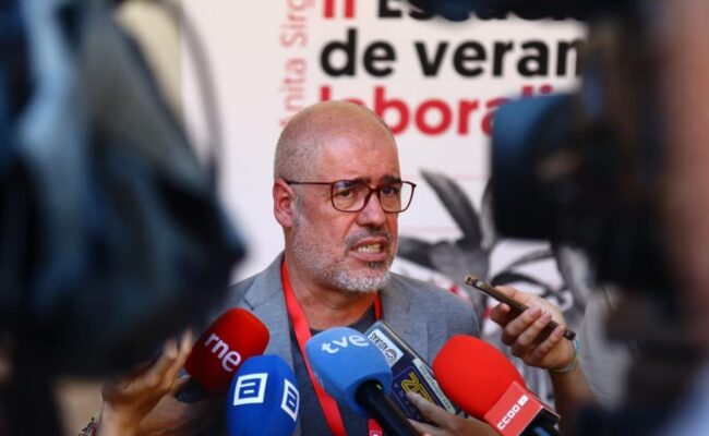 Unai Sordo: “No habrá acuerdo con la CEOE si no acepta subidas salariales de entre el 4% y el 7%”