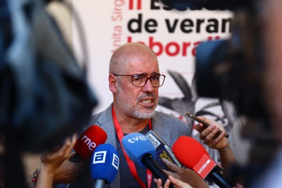 Unai Sordo: “No habrá acuerdo con la CEOE si no acepta subidas salariales de entre el 4% y el 7%”