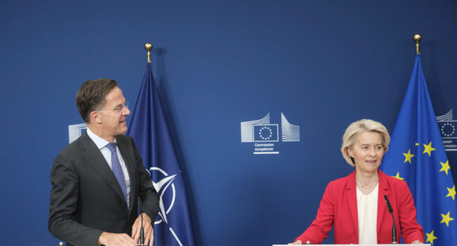 Rutte y Von der Leyen anuncian el «fin» de una época con EE.UU.