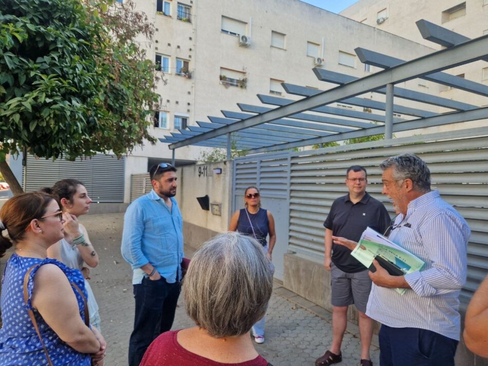 IU exige a EMVISESA un plan urgente de mantenimiento en Estrella Vega 9-11 tras comprobar “años de abandono” en una promoción pública de vivienda